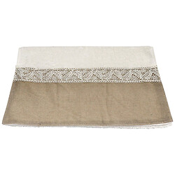 Полотенце для лица махровое с кружевной окантовкой, 76х40 см