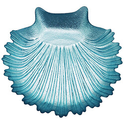 Тарелка стеклянная фигурная цветная "Марка", микс, d=16 см