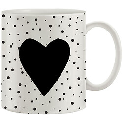 Чашка фарфоровая Almo Хамелеон с сердцем, 330 мл