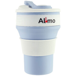 Чашка складна силіконова з кришкою Almo, 350 мл