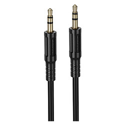 AUX кабель Borofone BL25 Nice, 1.0 м., 3.5 мм., Чорний