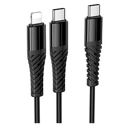 USB кабель Hoco X123 Victory Apple iPhone SE 2022 / iPhone 14 Pro Max / iPhone 14 Plus / iPhone 14 Pro / iPhone 14 / iPhone 13 Pro / iPhone 13 Mini / iPhone 13 / iPhone 13 Pro Max / iPhone 12 Mini / iPhone 12 Pro Max, Lightning, 1.0 м., Черный