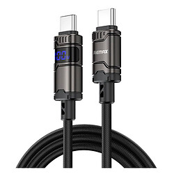 USB кабель Remax C01-AC66W, Type-C, 1.2 м., Черный