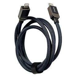 USB кабель Remax CB09 Rhythm Apple iPhone SE 2022 / iPhone 14 Pro Max / iPhone 14 Plus / iPhone 14 Pro / iPhone 14 / iPhone 13 Pro / iPhone 13 Mini / iPhone 13 / iPhone 13 Pro Max / iPhone 12 Mini / iPhone 12 Pro Max, Lightning, 1.2 м., Черный