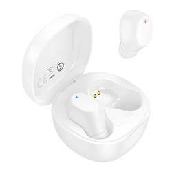 Bluetooth-гарнитура Borofone BW97 Clear, Стерео, Белый