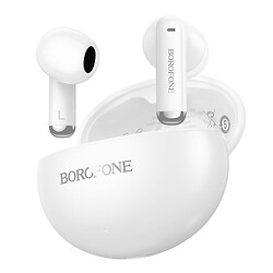 Bluetooth-гарнитура Borofone FQ12 Nice, Стерео, Белый