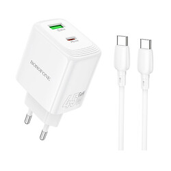 СЗУ Borofone BN30 Cargador, С кабелем, Type-C, Белый