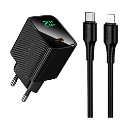 СЗУ Hoco CS82A Excellent Apple iPhone SE 2022 / iPhone 14 Pro Max / iPhone 14 Plus / iPhone 14 Pro / iPhone 14 / iPhone 13 Pro / iPhone 13 Mini / iPhone 13 / iPhone 13 Pro Max / iPhone 12 Mini / iPhone 12 Pro Max, С кабелем, Lightning, Черный