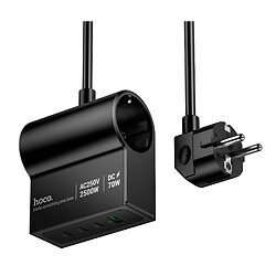 Сетевой удлинитель Hoco AC34 Win, 1.5 м., Черный