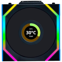 Вентилятор Lian Li Uni Fan SL Wireless LCD Reverse, Чорний