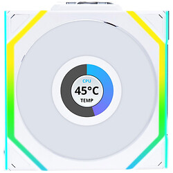 Вентилятор Lian Li Uni Fan SL Wireless LCD Reverse, Белый