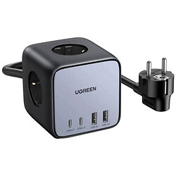 СЗУ Ugreen DigiNest Cube CD268, С кабелем, Type-C, USB, Серый