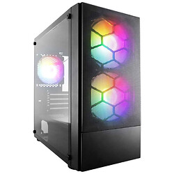 Корпус 1stPlayer D4-M-BK-2F1P-1F1, Черный