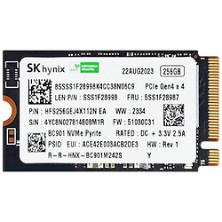 SSD диск SK hynix M.2, 256 Гб.