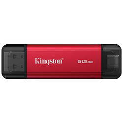 Зовнішній SSD Kingston Dual Portable, 512 Гб., Червоний
