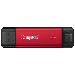 Внешний SSD Kingston Dual Portable, 2 Тб., Красный
