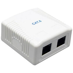 Розетка Cablexpert NCAC-2F6-01, Белый