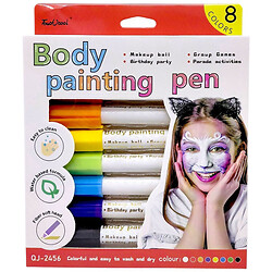 Аквагрим, 8 цветов, коробка, 14,5х2х18 см, Mic