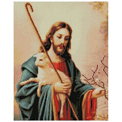 Алмазная мозаика "Добрый пастырь", 40х50 см, Strateg