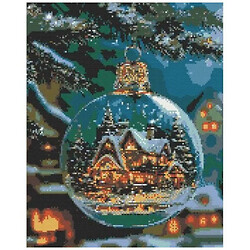 Алмазна мозаїка "Різдвяна ніч", 40х50 см, Origami