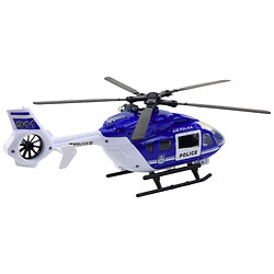 Вертолет "Полиция", подсветка, звук, заводные лопасти, механический подъемник, открываются двери, груз, в коробке, JIN JIA TOYS