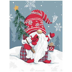 Картина за номерами "Гном з пташкою", 30х40 см, Strateg