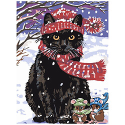 Картина по номерам "Кот и мышата", 30х40 см, Strateg