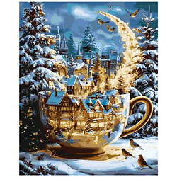 Картина по номерам "Ночь рождественских чудес", 40х50 см, Origami