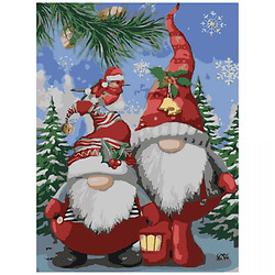 Картина по номерам "Рождественские гномы", 30х40 см, Strateg