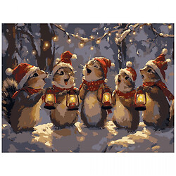 Картина по номерам "Хор белок", 30х40 см, Strateg