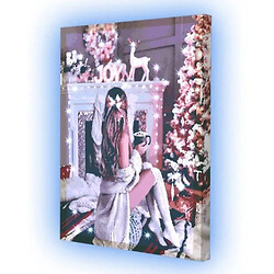 Картина по номерам со светодиодной подсветкой "Рождественские огни", 40х50 см, Riviera Blanca