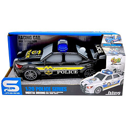 Машина инерционная "Полиция", озвученная, со светом, в коробке р.24x12x11 см, Jian Sheng Toys
