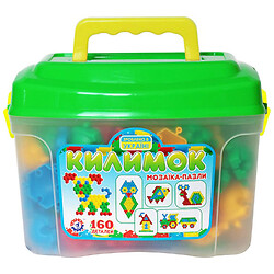 Мозаика-пазлы "Коврик", в чемоданчике, 160 деталей, Технок