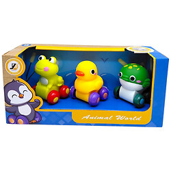 НАБОР ЖИВОТНЫХ НА КОЛЕСИКАХ, ВИД 1, Jiazhouda Toys