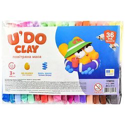 Набір для творчості "U'DO Clay", 36 кольорів по 6г, Strateg