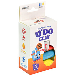 Набор для творчества "UʼDO Clay", 5 шт, брикет 10 г, укр, Strateg