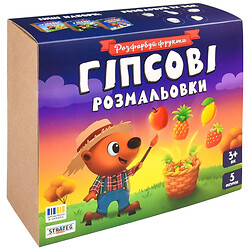 Набор для творчества "Гипсовые раскраски: раскрась фрукты", Strateg