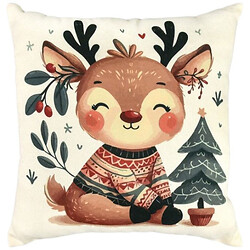 Подушка мікровелюр "У передчутті свята", 35х35 см, Strateg