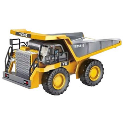 Спецтехника на радиоуправлении "Самосброс", металлопластик, переворачивающий кузов, звук, свет, аккумулятор 3.7 V, пульт 2.4 GHz, в коробке, Yi Gong Toys