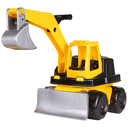 Экскаватор пластиковий, желто-серый, Технок