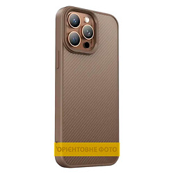 Чохол (накладка) Apple iPhone 13, Epik Carbon Protective, MagSafe, Кавовий