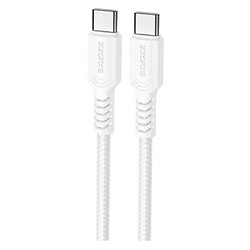 USB кабель Borofone BX116 Certain, Type-C, 1.0 м., Белый