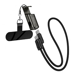 USB кабель Hoco X126 Experto, Type-C, 0.35 м., Черный