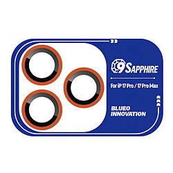 Захисне скло камери Apple iPhone 17 Pro / iPhone 17 Pro Max, Blueo Sapphire, Помаранчевий
