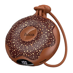 Портативный обогреватель для рук Hoco J168 Donut Double-Sided, Коричневый