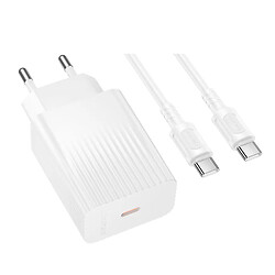 СЗУ Borofone BAS75A Source, С кабелем, Type-C, Белый