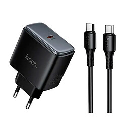 СЗУ Hoco C159A Upgrade, Type-C, З кабелем, Чорний