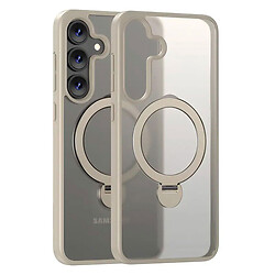 Чохол (накладка) Samsung Galaxy S25, Epik Metal Buttons HQ Ring, MagSafe, Light Grey, Сірий