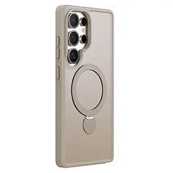 Чехол (накладка) Samsung Galaxy S25 Ultra, Epik Metal Buttons HQ Ring, MagSafe, Light Grey, Серый