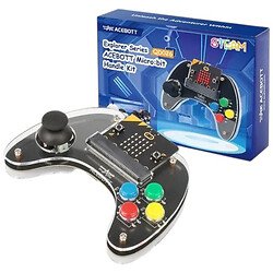 Беспроводной контроллер ACEBOTT QD026 для комплектов Micro:bit, программирование обучающих роботов с дистанционным управлением (с Micro:bit V2.0)